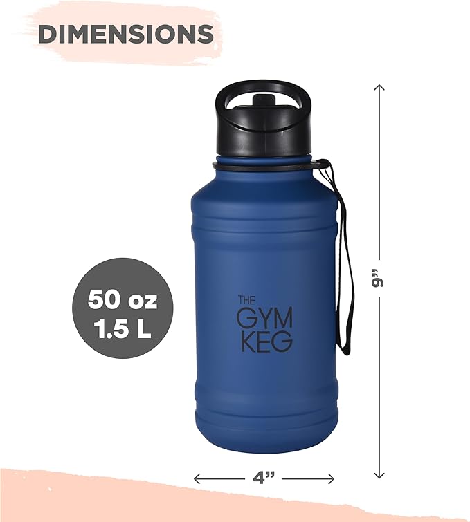 THE GYM KEG Stainless steel water Bottel_ Keg Stainless Steel Bottle - Leak-Proof, Insulated Beverage Container for Hot & Cold Drinks - Durable, Versatile & Kid-Safe - New