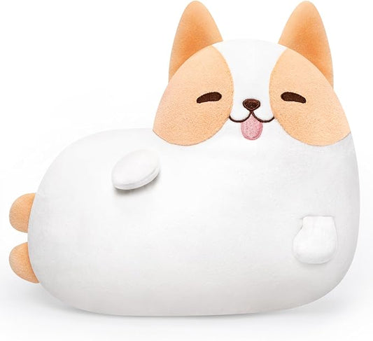 Corgi Plush Stuffed Animals, Cute Dog Plushies Stuffed Toy Pillow, Kawaii Plushies Heart Shape Pillow, Puppy Squishy Plushies Cuddle Pillows for Kids & Adults