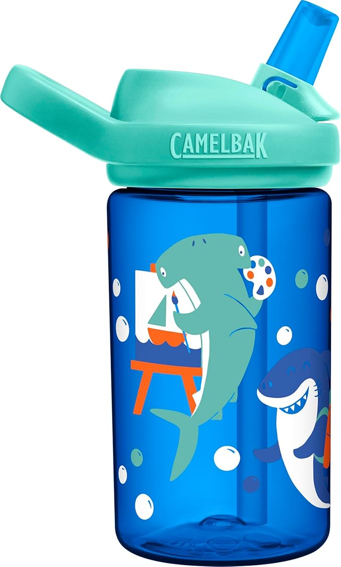 CamelBak Eddy+ 14oz Kids Water Bottle with Tritan Renew – Straw Top, Leak-Proof When Closed - Limited Edition Colors