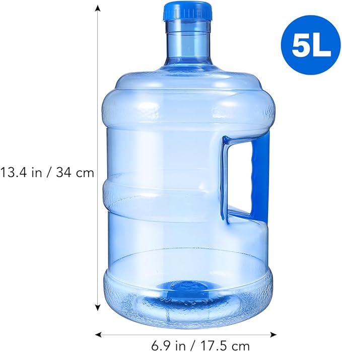 Tofficu Water Jug Portable Water Container with Cover and Handle, Camping Water Container Water Storage Containers for Outdoor Hiking