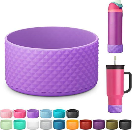 Silicone Boot for Owala Water Bottle 24 oz 32 oz 40 oz, Anti-Slip Protective Sleeve for FreeSip/Twist/Flip Stainless Steel Water Bottles Accessories