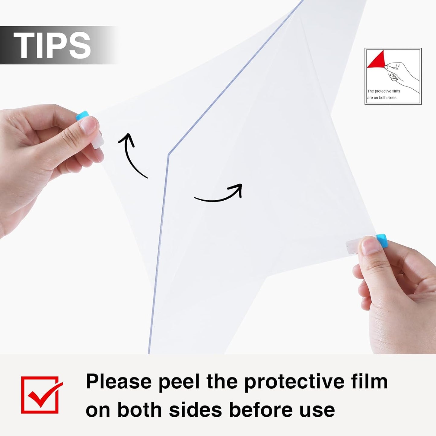 Vittanly 8x10 Picture Frames Set of 9, Shatter Resistant Plexiglass, Display 5x7 Pictures with Mat or 8x10 without Mat, Photo Frames for Wall or Tabletop, Engineered Wood, Black