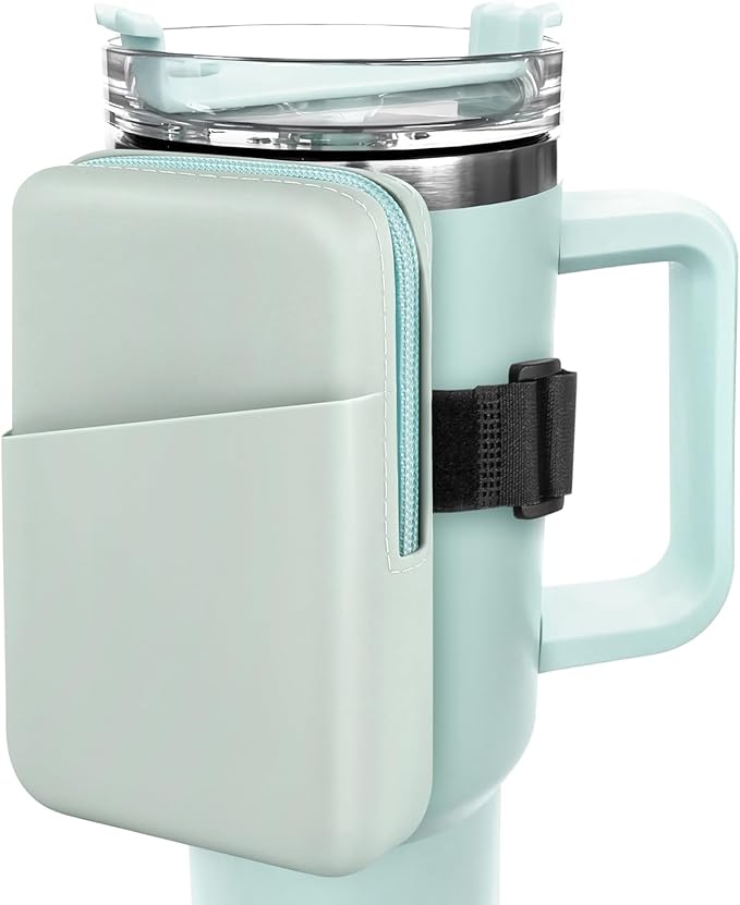 Silicone Water Bottle Pouch For Stanley Quencher Adventure 40 oz & Stanley IceFlow 20oz 30oz, Gym Accessories for Women, Stanley Cup Accessories, Water Bottle Pouch for Sports