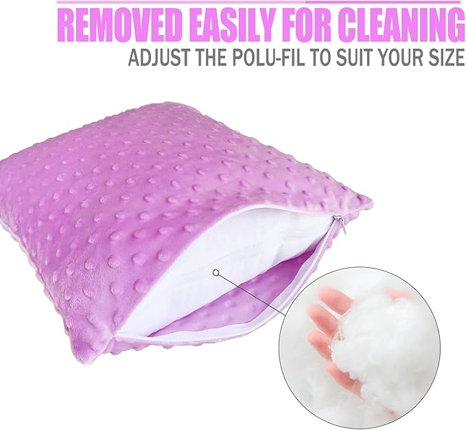 Heart Surgery Recovery Pillow for After Heart Surgery Open Heart Surgery Gifts Triple Bypass Heart Transplant Cough Pillow with Pocket for Cooling Pack, Minky Dot Lavender