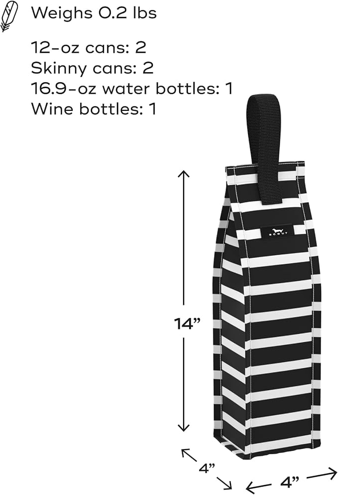 SCOUT Spirit Chillah, Reusable Insulated Wine Bag, Durable, Collapsible, Top Carrying Loop