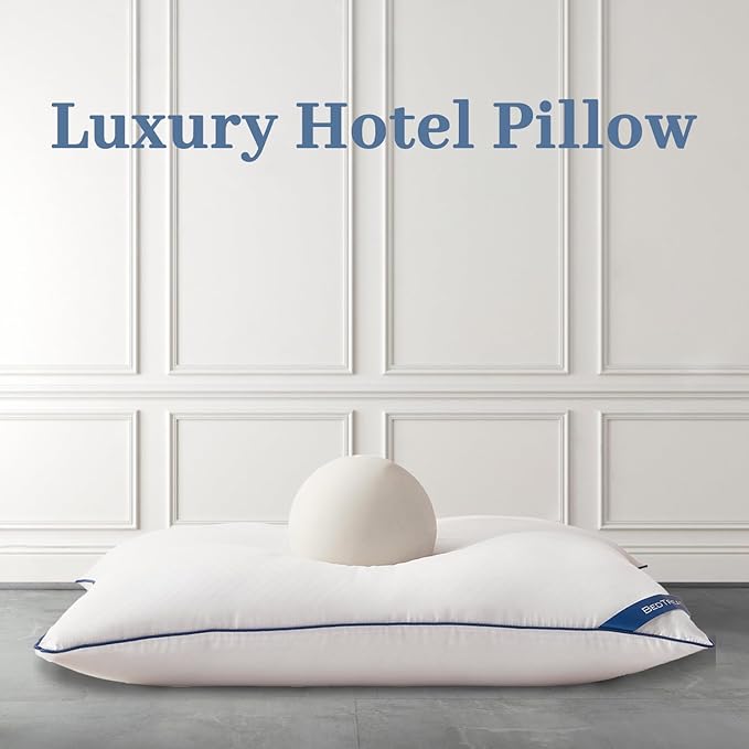 BedTreat Bed Pillows for Sleeping, Super Soft Down Alternative Pillows Standard Size Set of 2, Cooling Hotel Quality Pillows for Back, Stomach or Side Sleepers
