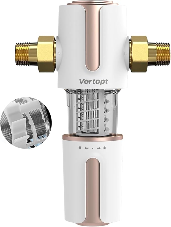 Replacement Filter for Q700 Spin Down Sediment Filter, Automatic Flushing System, Whole House Water Filter for Well Water, Sediment Backwash Filter, 90 Micron Flushable Prefilter Filtration