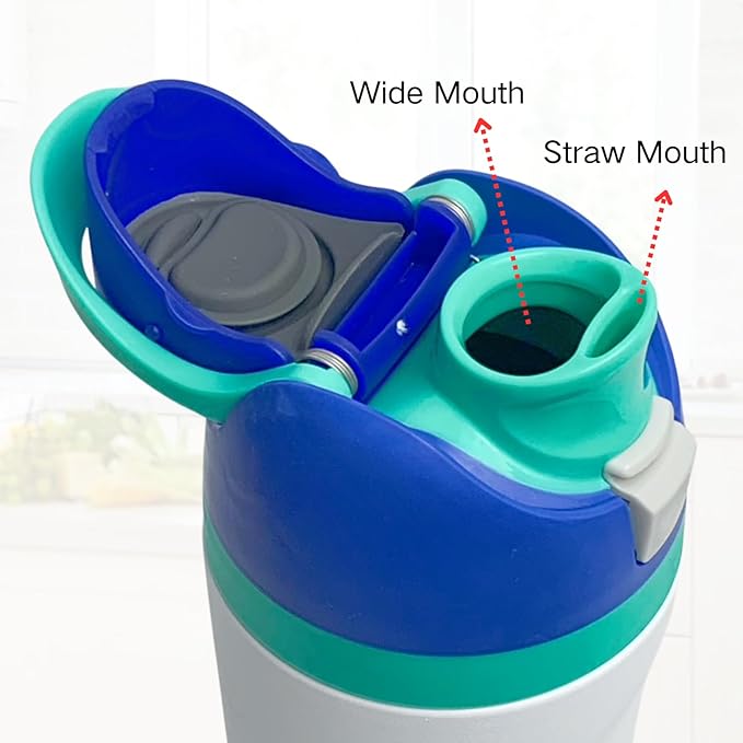 Replacement Cap for Owala Freesip, One Button Water Bottle Top Replacement Cap Compatible with Owala Cup, Replacement Accessories for Owala Free Sip 16oz 24oz 32oz 40oz, BPA-Free No Leak, Deep Blue