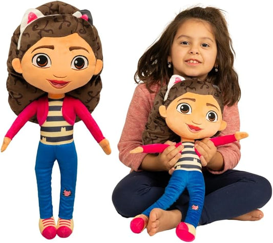 Franco DreamWorks Gabby's Dollhouse Kids Bedding Super Soft Plush Decorative Throw Cuddle Pillow, (Officially Licensed Product)