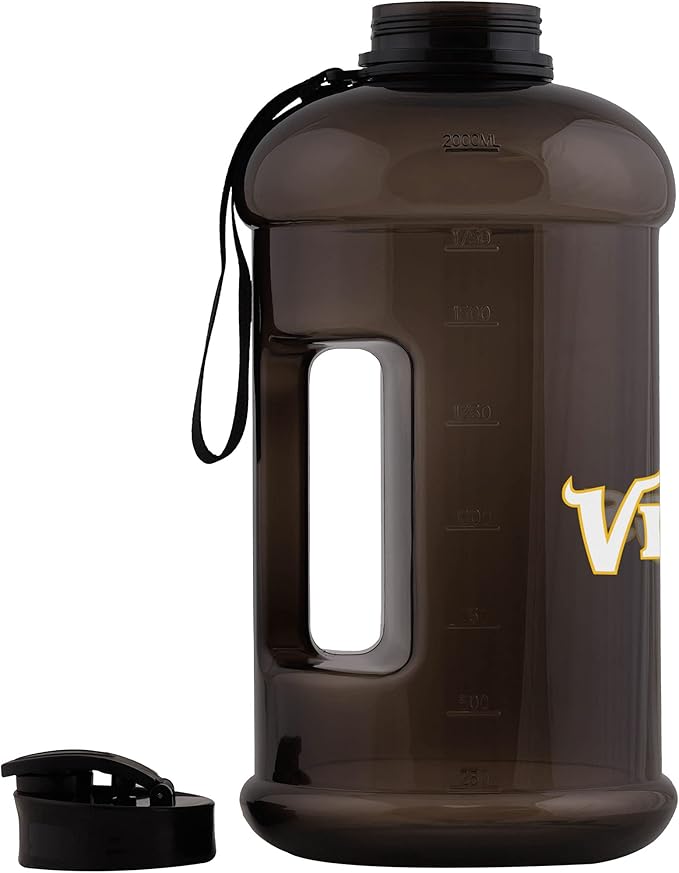 FOCO NFL Team Logo 2L Plastic Clear Large Sports Water Bottle