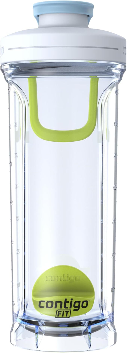 Contigo Shake & Go Shaker Bottle, 28oz, Single Pack, Salt/Macaroon