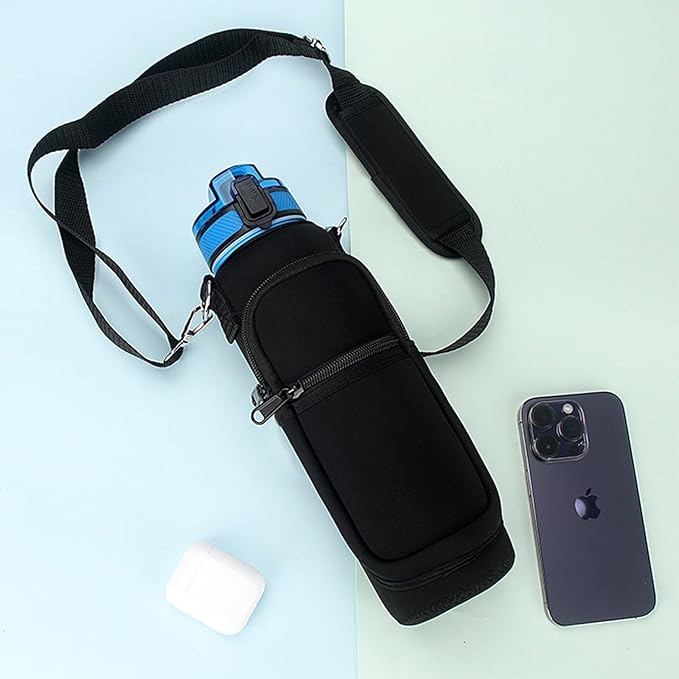 Water Bottle Pouch for Stanley, Running Water Bottle Handheld Caddy Compatible With Stanley Quencher Adventure 40oz & IceFlow 20/30oz, Kinds of Tumbler, Gym Water Bottle Accessories For Women
