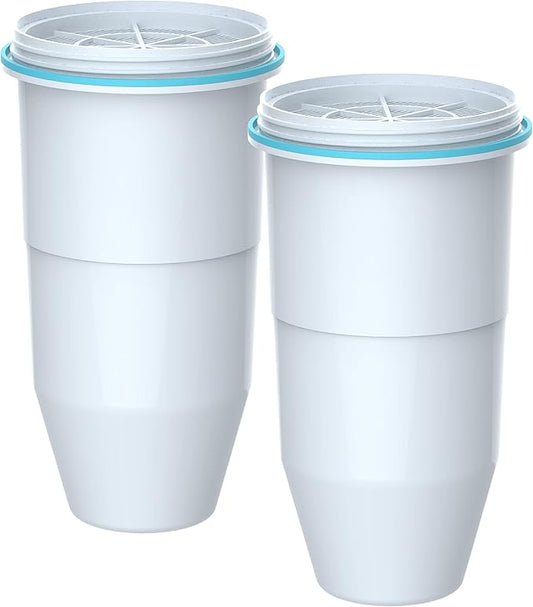 Filterlogic NSF/ANSI 42,53&372 Certified Replacement Water Filters, Water Pitchers, and Dispensers Reduce TDS, Chlorine, and More (Pack of 2)