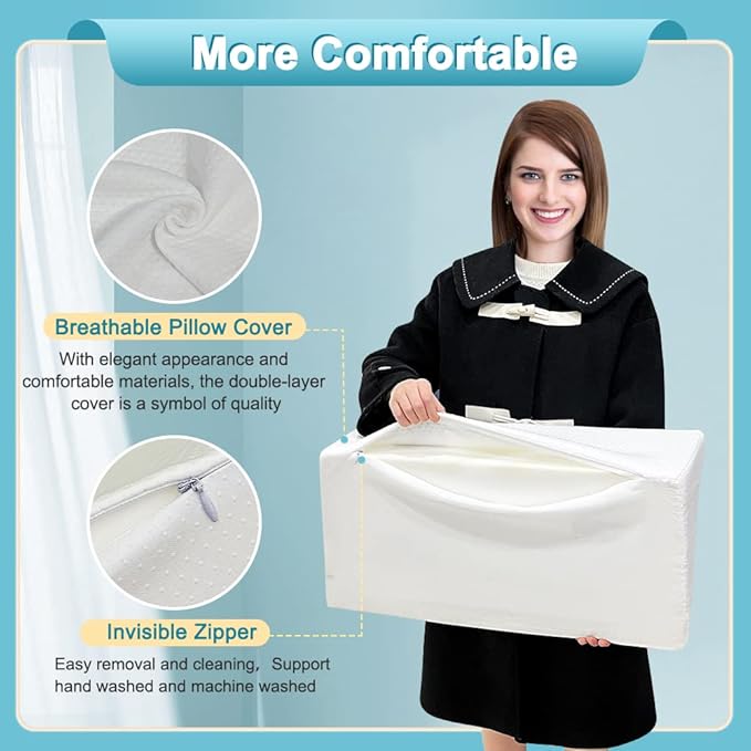 Medical Wedge for Bed Positioning Triangle Pillow for Back Support Bedsore Pressure Relief Wedges Side Sleeper Body Positioners Orthopedic Incline Pillow Bedridden Elderly Patient Ankle Bolster