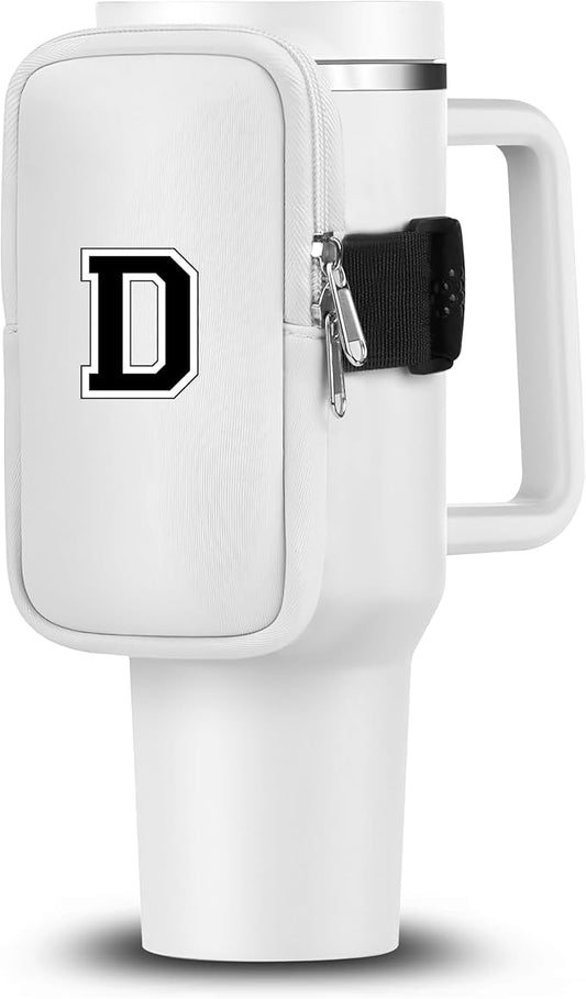 Mini Water Bottle Pouch for Stanley-Tumbler pouch with Zipper Pocket, Stanley pouch, Insulated Mug pouch, Tumbler carry holder pouch, Travel mug pouch | Waterproof