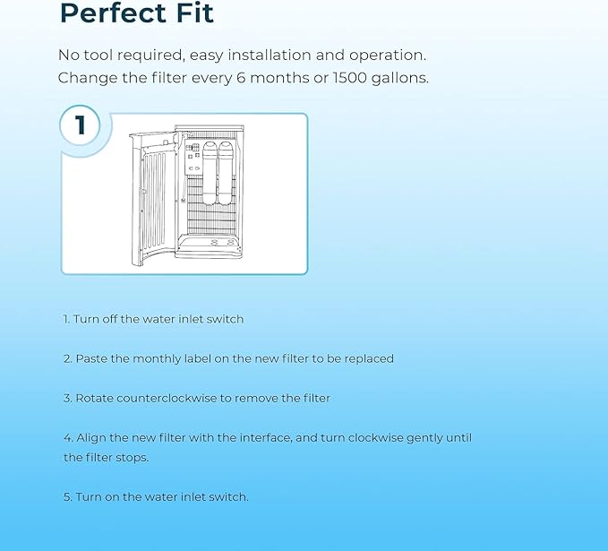 MARRIOTTO 2-stage replacement filters Compatible with Bottleless Water Coolers, 4 Count (Pack of 1)