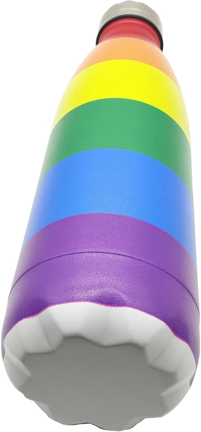 Rainbow Pride Insulated Sport Water Bottles Stainless Steel Travel Mugs BPA Free Tumbler For Outdoor Camping Travel 20oz
