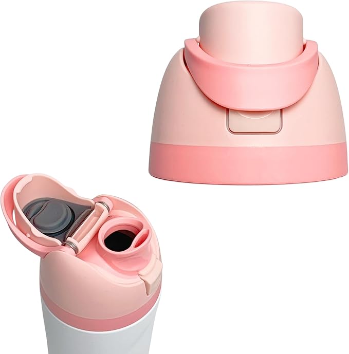 Replacement Cap for Owala Freesip, One Button Water Bottle Top Replacement Cap Compatible with Owala Cup, Replacement Accessories for Owala Free Sip 16oz 24oz 32oz 40oz, BPA-Free No Leak, Pink