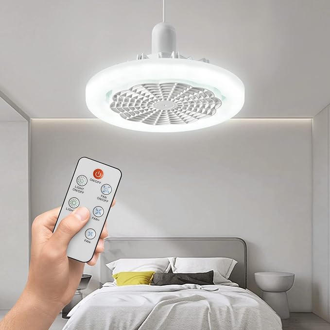 HMcf021 10Inch Enclosed Ceiling Fan with Light