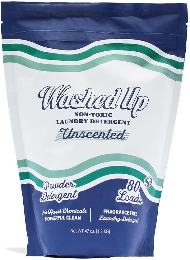 Unscented Laundry Detergent Powder | Fragrance-Free | Safe for Sensitive Groups | Powerful Clean | Plant & Mineral-Based | Made in USA
