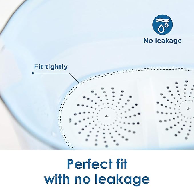 Waterdrop Replacement Filters for All Waterdrop Pitcher Filtration System, Reduces PFAS, PFOA/PFOS, Chlorine, Last Up to 3 Months or 200 Gallons, 2 Packs，WD-PF-01A Plus, NSF Certified