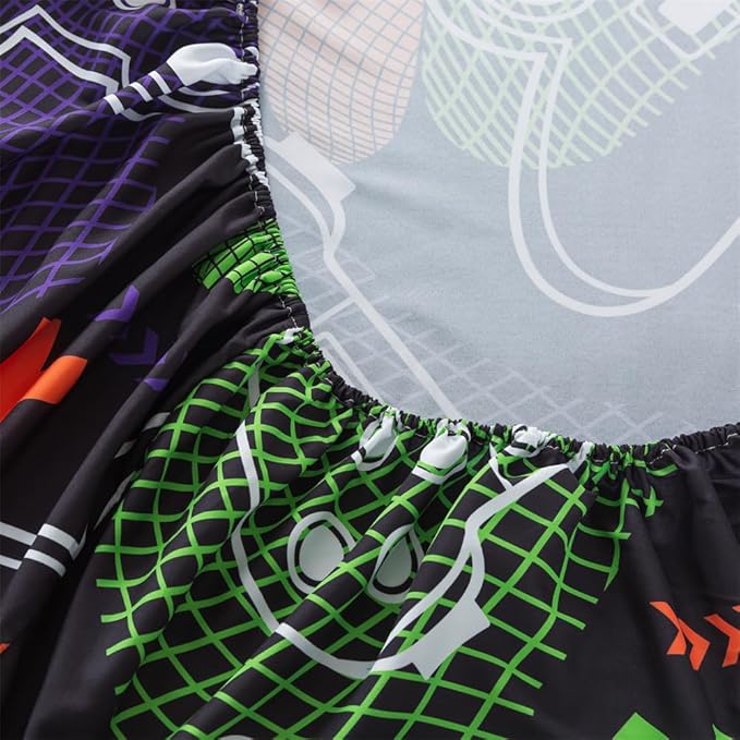 qjmiaofang Gamer Sheets Twin for Boys Gamer Sheet Set Video Game Bed Sheet Set 3Pieces Gaming Sheets Twin Gamer Fitted Sheet Gaming Bedding Set 1 Fitted Sheet 1 Flat Sheet 1 Pillowcase