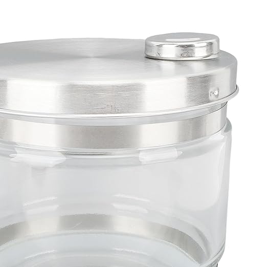 Water Distiller Glass Jar, 4L Distilled Water Storage Container Multifunction Water Distiller Glass Pot with Cover Portable Replacement Collection Bottle for Water Distille