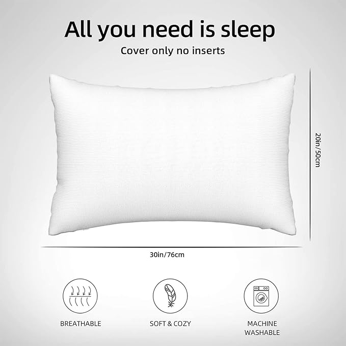 Pillowcase Pillow case Standard Size 20 x 30 Pillow Cases Queen Size Pillow Covers gilts for Women Men Girls Boys