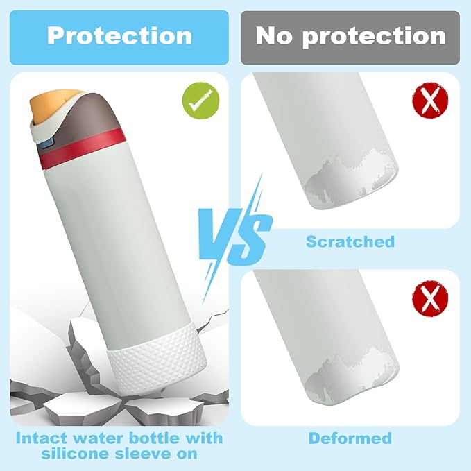 Silicone Boot for Owala Water Bottle 24 oz 32 oz 40 oz, Anti-Slip Protective Sleeve for FreeSip/Twist/Flip Stainless Steel Water Bottles Accessories