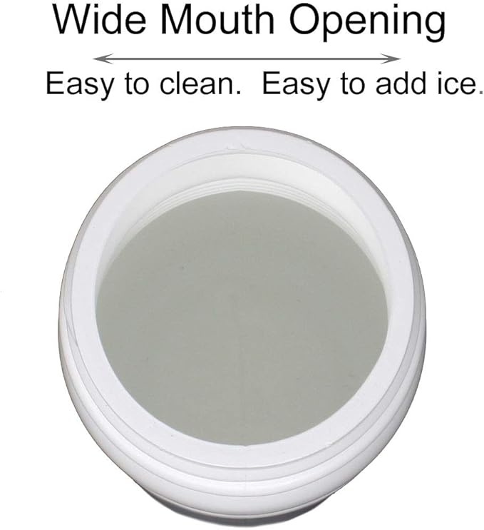 Rolling Sands 20 Ounce Sports Water Bottles 6 Pack, BPA-Free, Made In USA, Dishwasher Safe, White/Rainbow