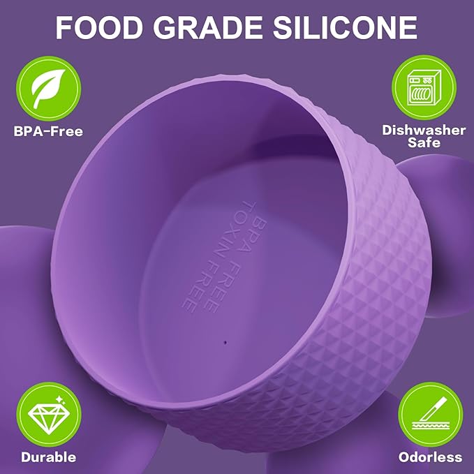 Silicone Boot for Owala Water Bottle 24 oz 32 oz 40 oz, Anti-Slip Protective Sleeve for FreeSip/Twist/Flip Stainless Steel Water Bottles Accessories