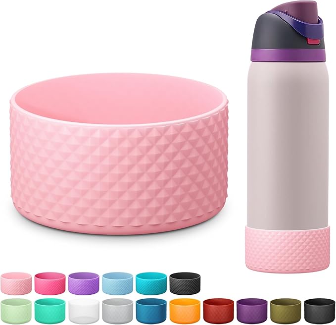 Silicone Boot for Owala Water Bottle 24 oz 32 oz 40 oz, Anti-Slip Protective Sleeve for FreeSip/Twist/Flip Stainless Steel Water Bottles Accessories