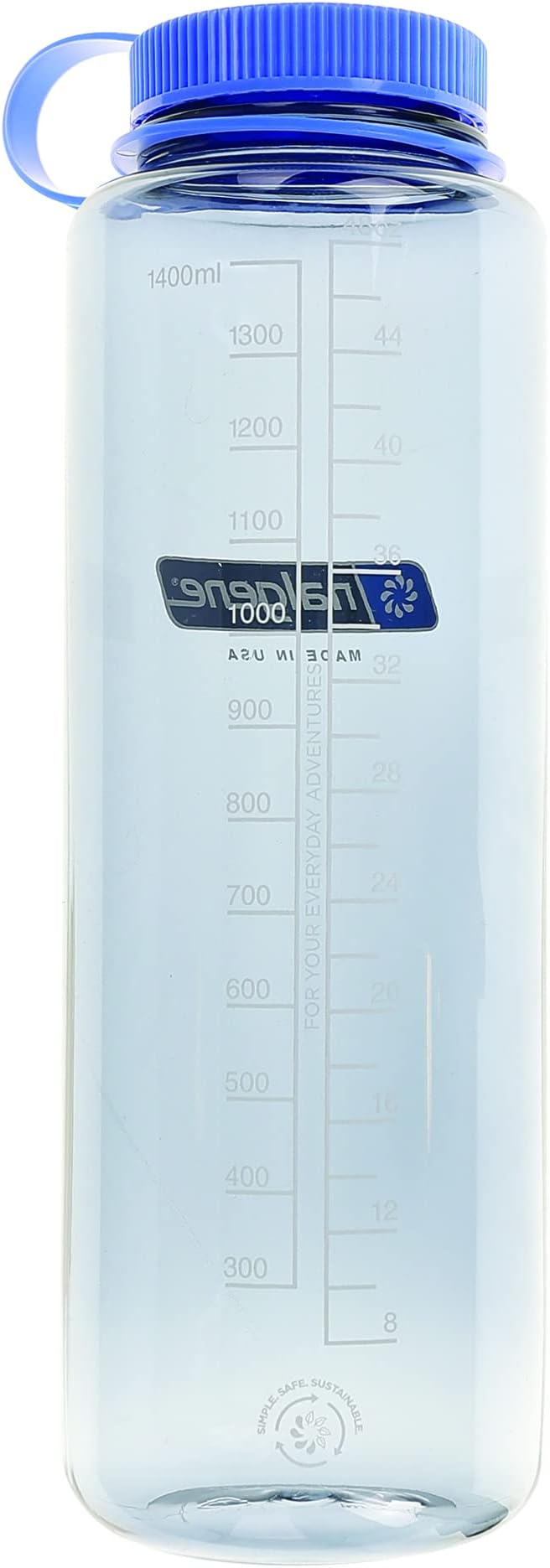 Nalgene Sustain Tritan BPA-Free Water Bottles Made with 50% Recycled Plastic Waste | 48 OZ & 32 OZ Wide Mouth