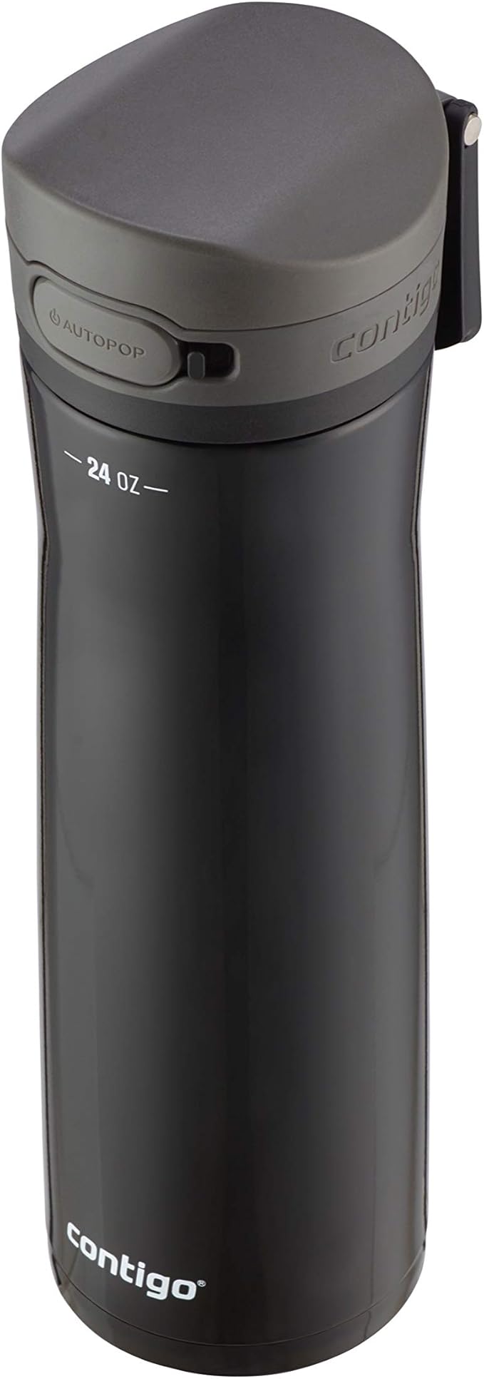 Contigo Jackson Chill 2.0 Stainless Steel Water Bottle with AUTOPOP Lid, 24oz, Licorice