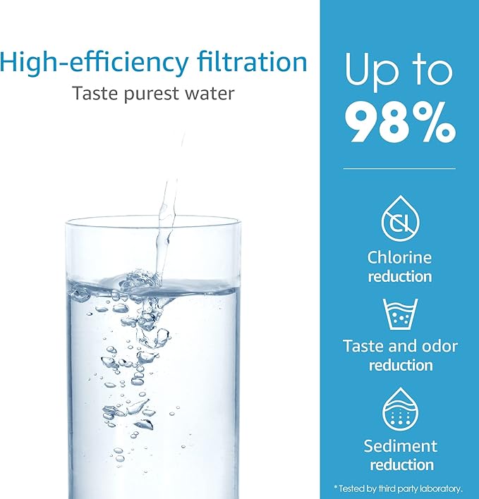 AQUACREST F-1000, 4204490 Water Filter, Replacement for F-1000, Sub-Zero 4204490, 4290510,F-3000 and AquaPure AP Easy C-Complete, Subzero Water Filter 4204490, F-1000S & F-2000S & F-3000S