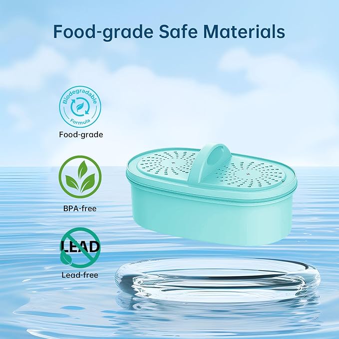 Replacement Alkaline Filters for All Waterdrop® Pitcher Filtration System, Fits Waterdrop® WD-PF-AL, Reduces PFAS, PFOA/PFOS, Chlorine, Last Up to 3 Months or 200 Gallons (Pack of 1)