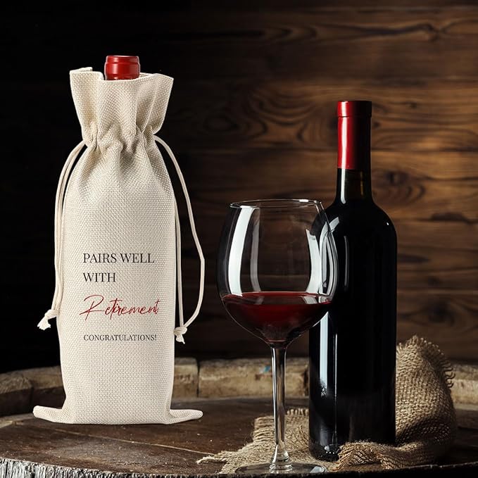 Retirement Wine Bag Retirement Gifts for Women Men Farewell Gifts for Coworkers Pairs Well With Retirement Wine Bag Going Away Gifts for Friends