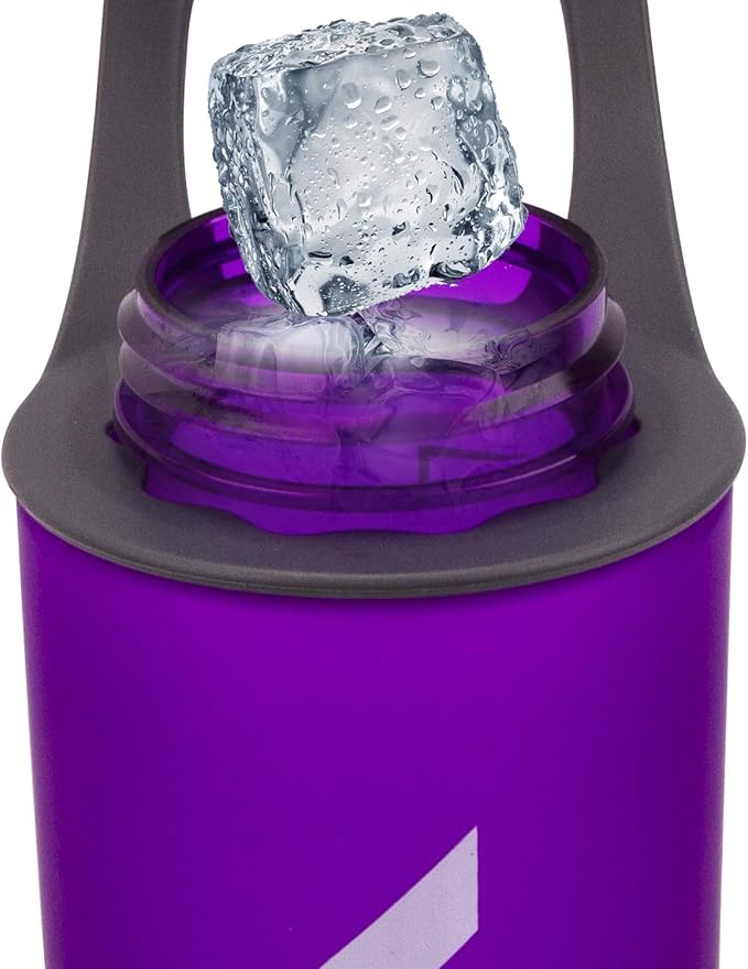Misting Water Bottle, Spray Mist Sports Bottle for Outdoor Sport Hydration and Cooling Down, BPA-Free Misting Water Bottle with Unique Mist Lock Design (Purple-18oz)