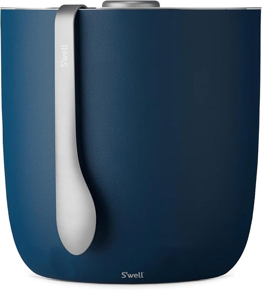 S'well Ice Bucket with Tongs, 68 oz, Azurite