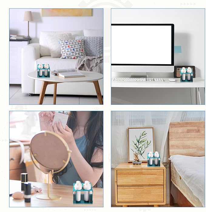 Sip Cartridge Storage Rack, Cartridge Holder Case Organizer Square Support Shelf Accessories Compatible with Cirkul Holding 4 Cartridges (Blue)