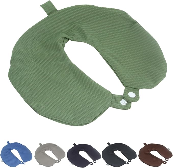 Neck Pillow Cover, Travel Neck Pillow Cover, Travel Neck Pillow Case Cover, Travel U Neck Pillow Cover, Soft and Smooth, Neck Pillow Replacement Cover (Only Pillow Covers, no Filler)