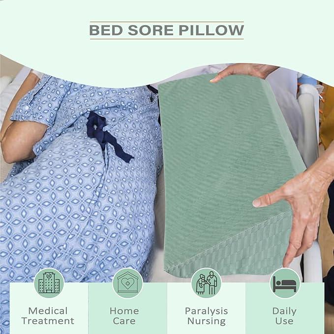 Body Wedge Pillow for Side Sleeping, Body Position Side Wedge Pillow, Back Positioning Elevation Pillow, Back Wedge Pillow for Side Sleepers, Wedge Pillows for After Surgery, Back Pain, Pregnancy