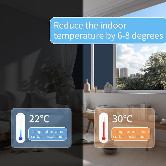 Portable Blackout Shades 100% Blackout Curtains for Bedroom Small Window Curtains No Light Kitchen Windows Insulated for Nursery for Baby Travel Curtain,Navy Blue,56" W x 160" L,1 Panel