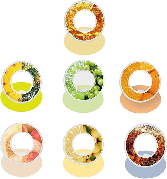 Water Bottle with Flavor Pods 21.9 Oz/650ml Fruit Fragrance Water Bottle Recyclable Sports Air Water Cup Scented Pods for Outdoor (7Pcs Pods)