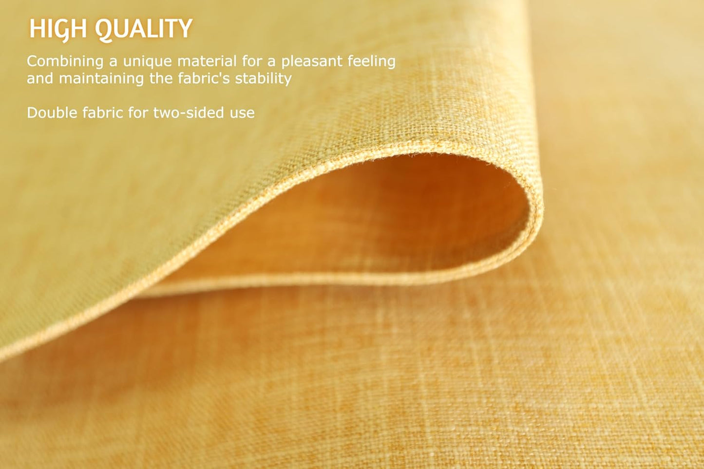 Placemat Set-Washable Place Mats for Parties, Elegant Table Mats for Kitchen Table, Set of 4 Dining Table Placemats, Heat-Resistant Cloth Placemats for Indoor and Outdoor,13x19-Yellow