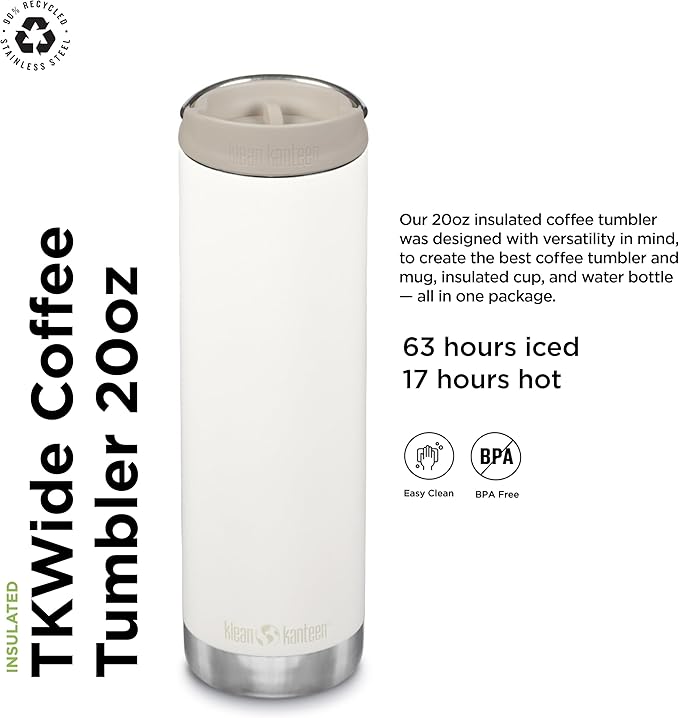 Klean Kanteen TK Wide 20 Oz Tofu