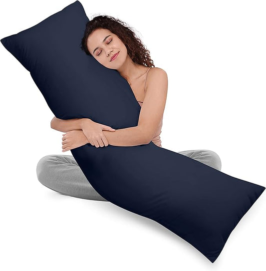 Utopia Bedding Full Body Pillow for Adults (Navy, 20 x 54 Inch), Long Pillow for Sleeping, Large Pillow Insert for Side Sleepers