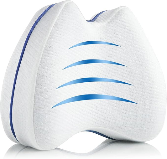 Knee & Leg Pillows Foam Support Pillow for Sleeping for Back Pain,Leg Pillow for Sleeping On Side, Memory Foam Cushion Knee Support Pillows,Pregnancy Pillow Removable and Washable Cover