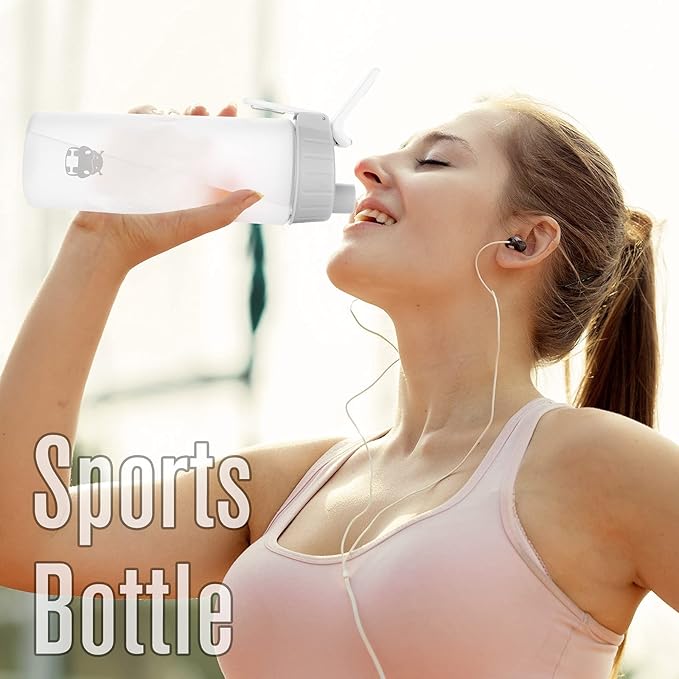 Tritan Copolyester Shaker Bottle for Protein Mixes BPA/BPS/BPF Free Protein Shaker Bottle 800ml Sports Bottle 28oz White