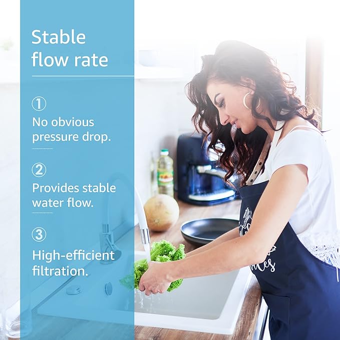 AQUACREST F-601R Filter Cartridge, NSF/ANSI 42 Certified, Replacement for F-601R Filter Cartridge (Pack of 2), Model No.WF05.